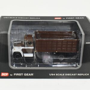 1/64 International Loadstar Single Axle Grain Truck With Brown & White Cab, DCP