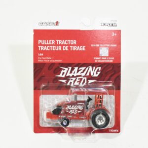1/64 Case IH Blazing Red Pulling Tractor