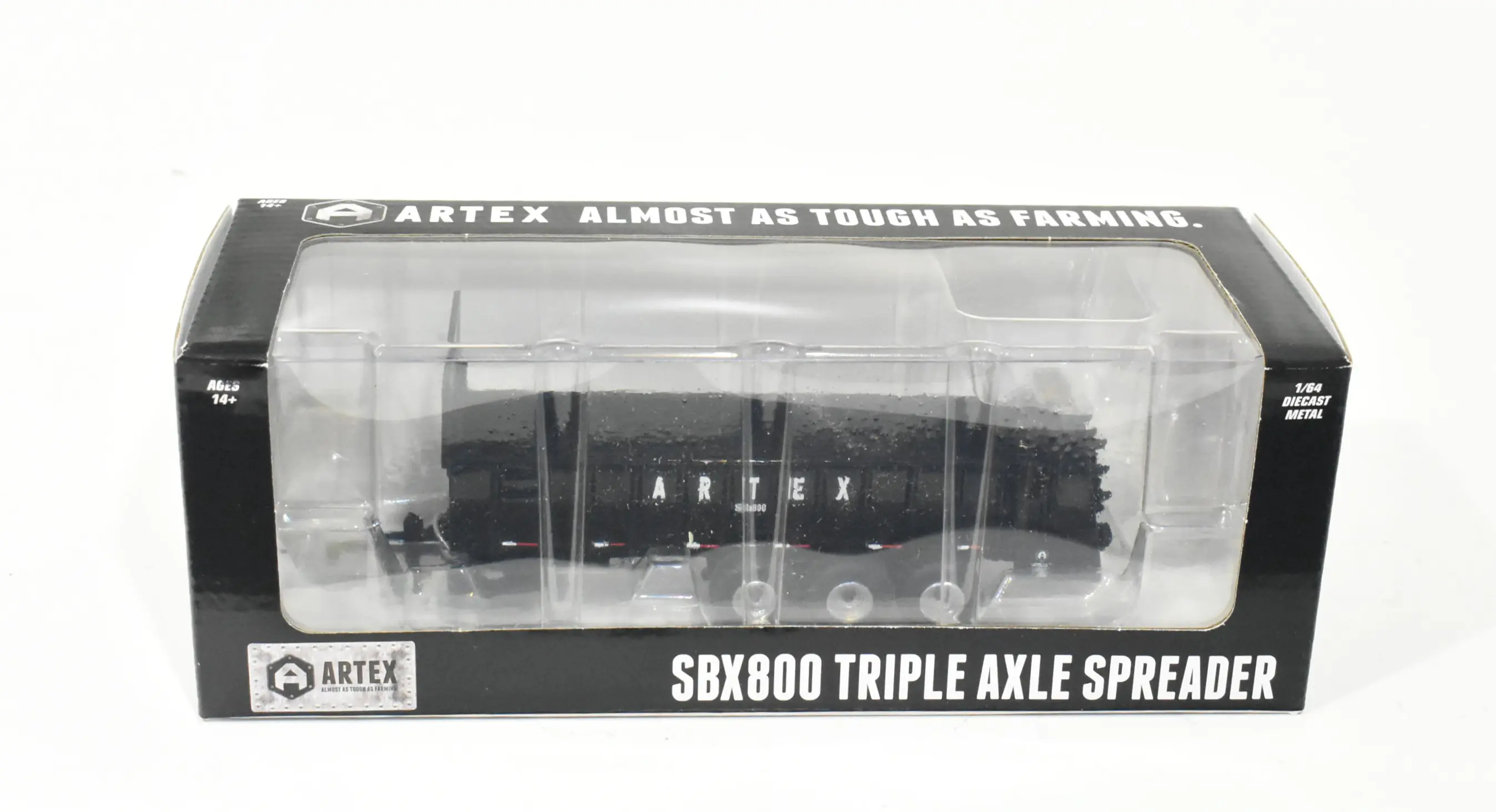 1/64 Artex SBX800 Triple Axle Manure Spreader - Dalton's Farm Toys