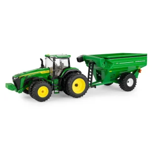 1/32 John Deere 8R 340 Tractor With J&M Grain Cart Auger Wagon