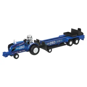 1/64 New Holland USA 250 Pulling Tractor With Sled