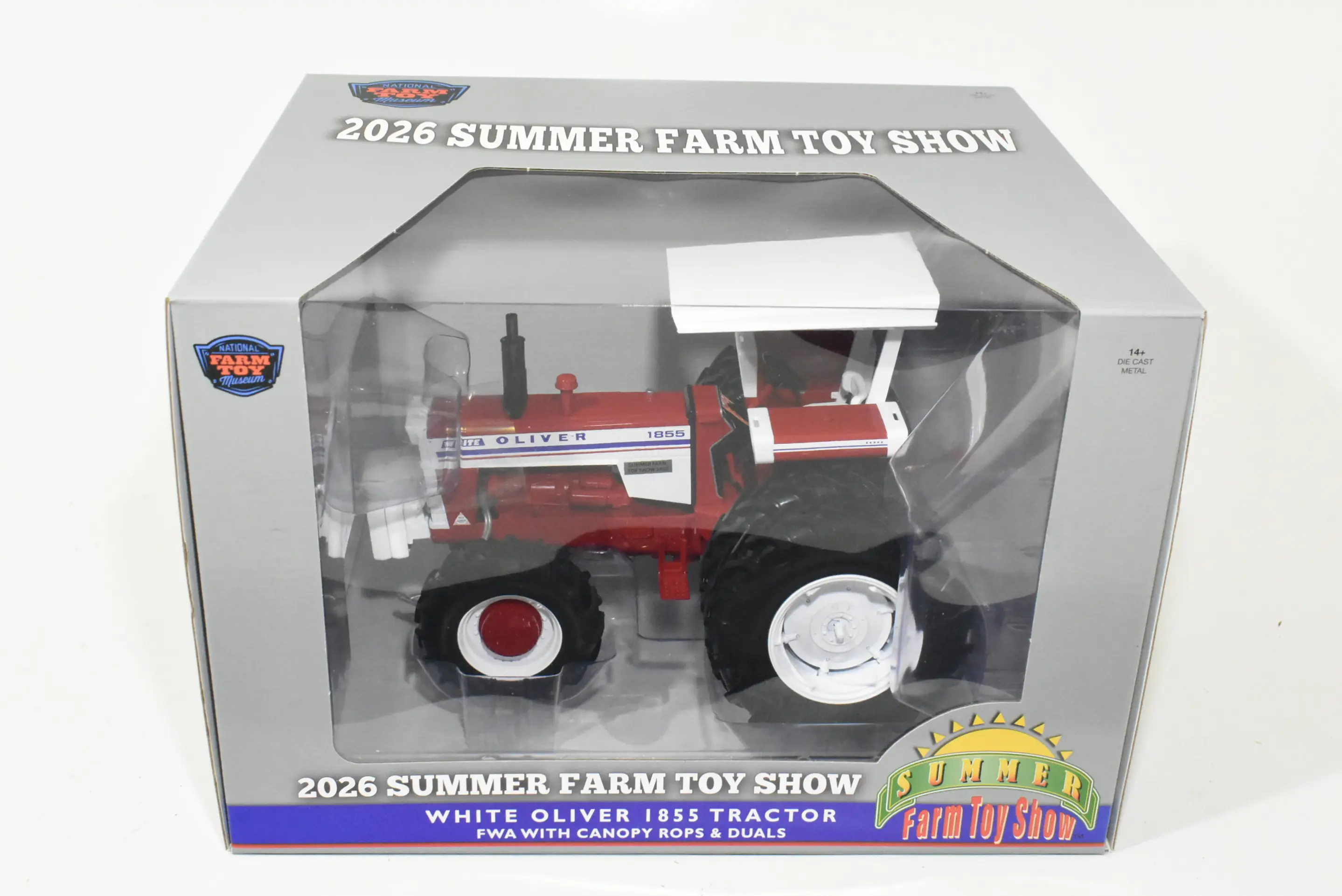 1/16 White Oliver 1855 Tractor With Duals, Front Wheel Assist