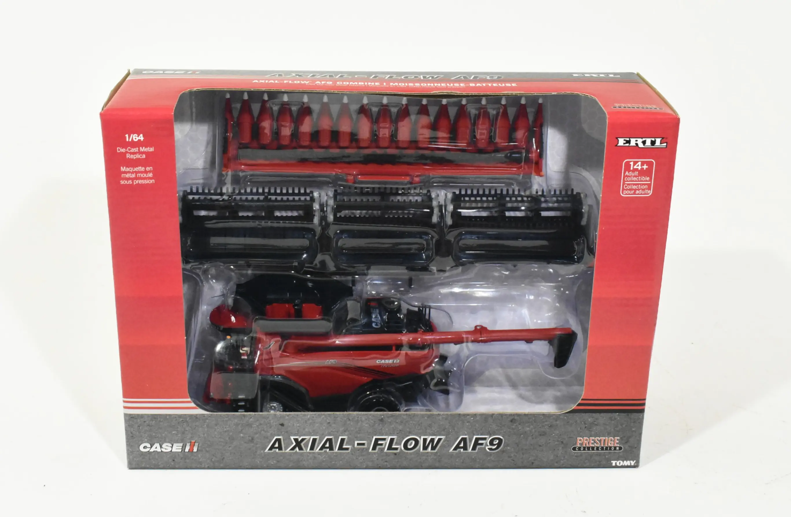 1/64 Case IH AF9 Tracked Combine With Folding Corn Head & Draper