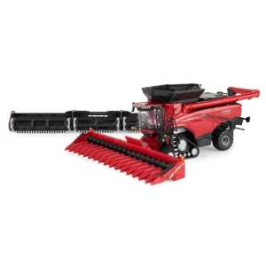 1/64 Case IH AF9 Tracked Combine With Folding Corn Head & Draper Head, Prestige Edition