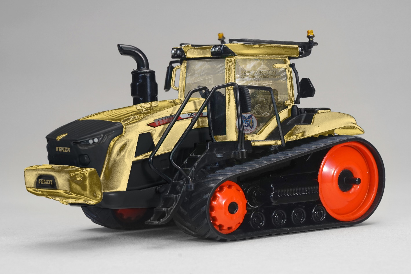1/64 Fendt 1167 Vario MT Tractor With Tracks, Gold 250th Commemorative Edition