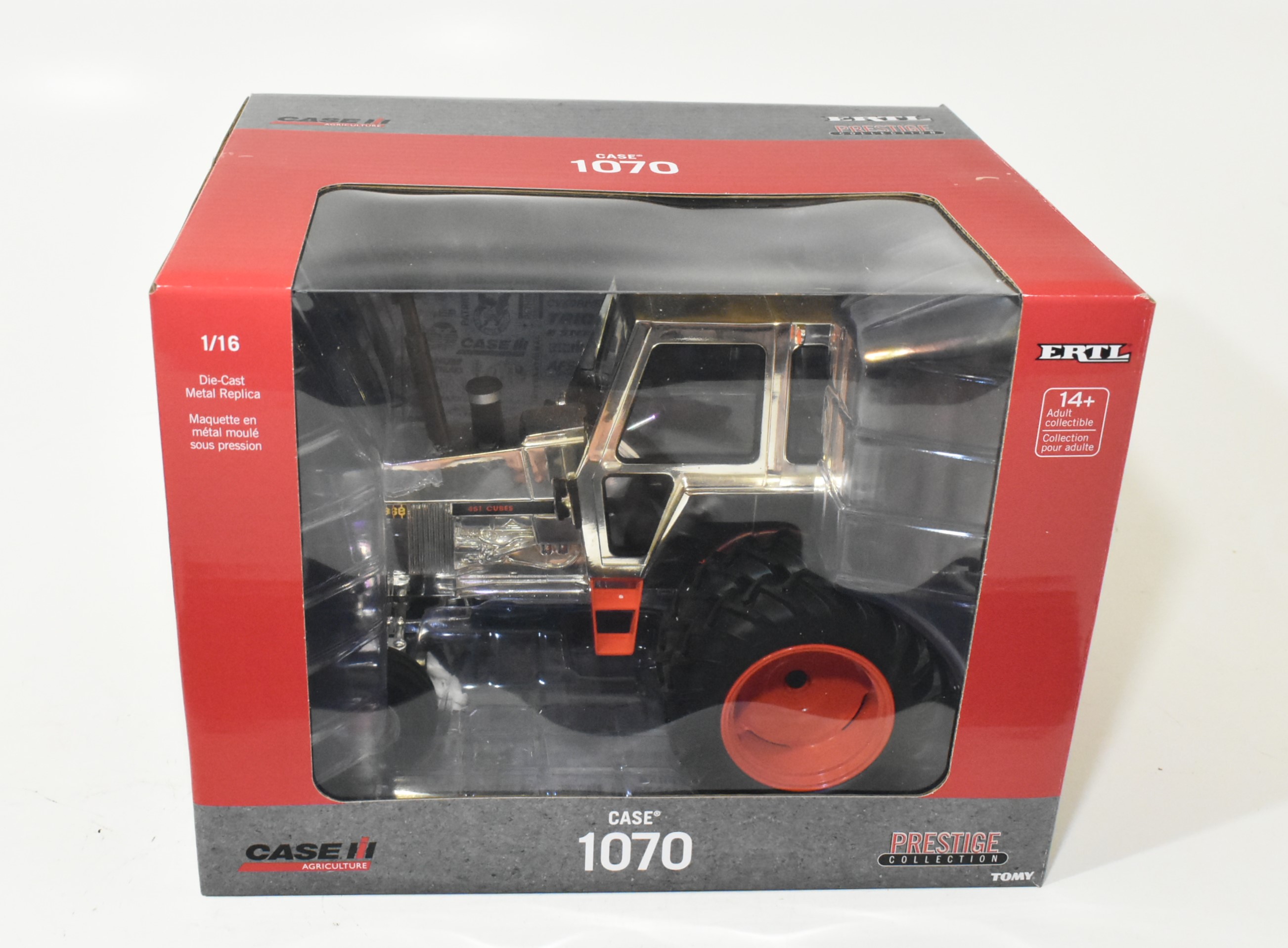1/16 Case 1070 Agri King 2WD Tractor with Cab & Rear Duals, Prestige Collection, Chrome