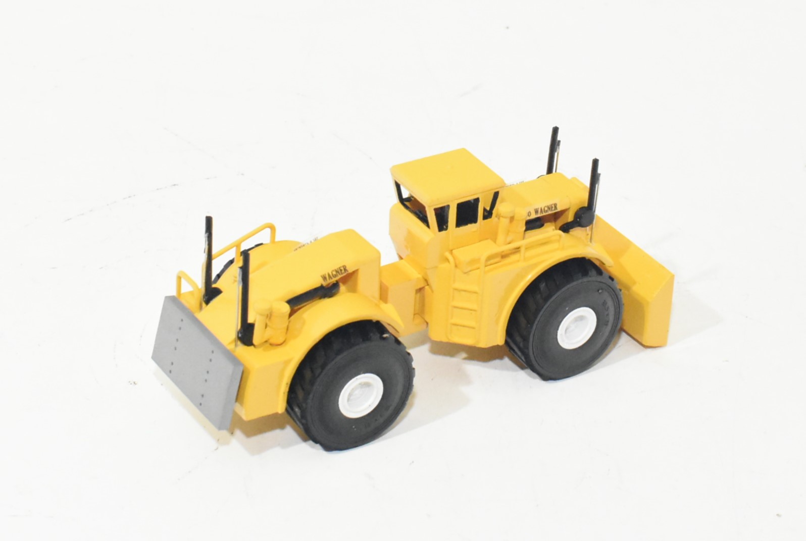 1/64 Scratch Built Wagner WI-30 Four Wheel Drive Tractor, Yellow - Image 2