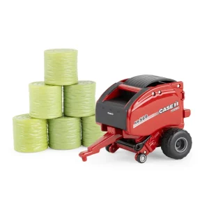 1/64 Case IH RB 566 Round Hay Baler With Bales